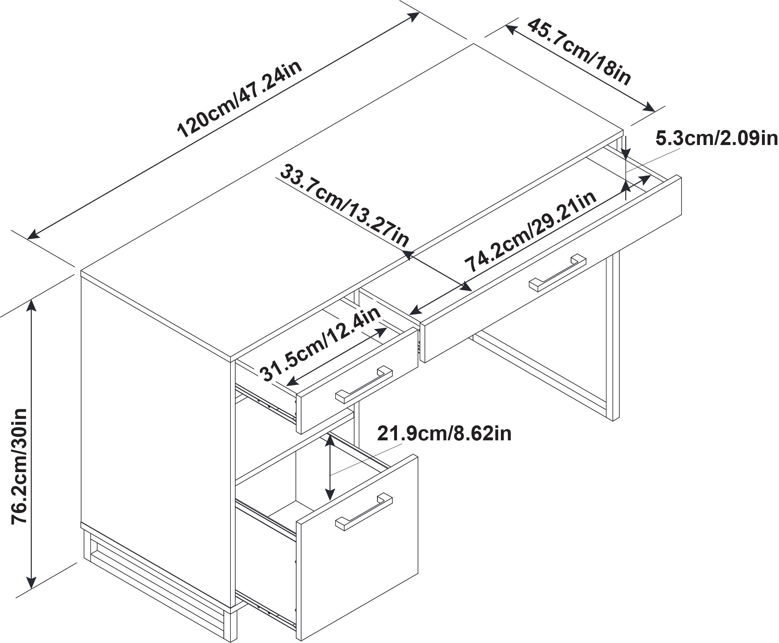 Legacy Home DSK-C1720023-LWS desks - View #6