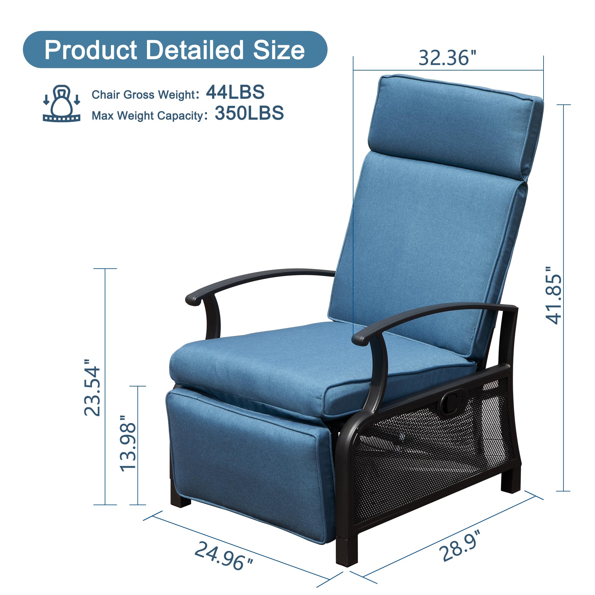 Clihome CL-CPL-96390 Patio-Chairs - View #4