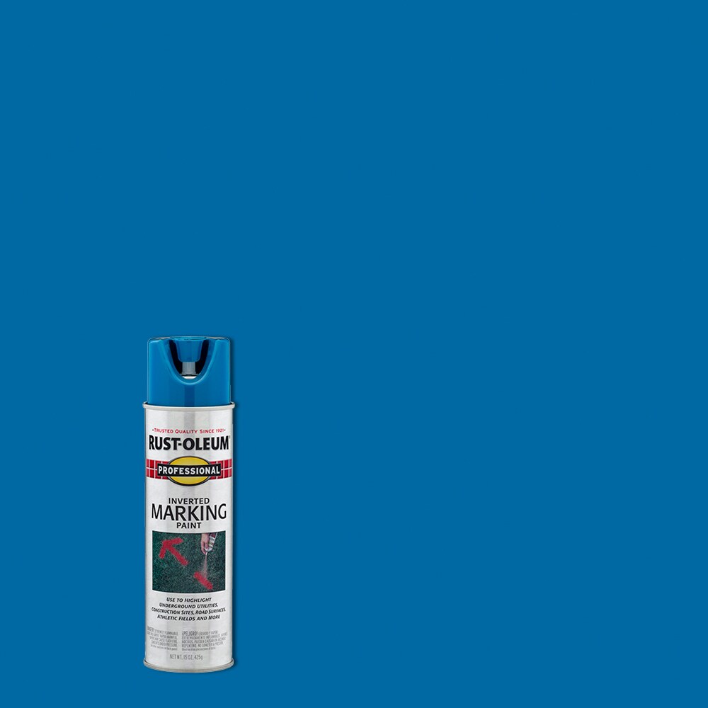 Rust-Oleum 2524838 Professional Inverted Caution Blue Oil-based Marking Paint (Spray Can)