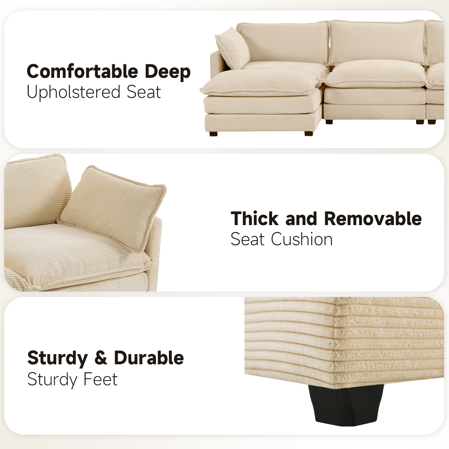JEAREY XNECW-BK Sofas-Loveseats - View #7