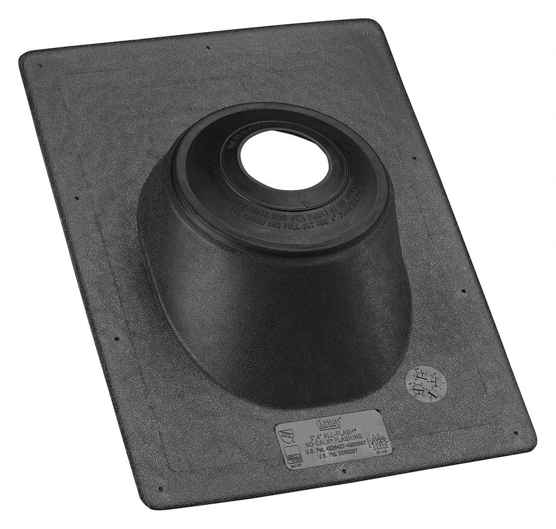 Oatey  11920 Thermoplastic All-Flash Base Flashing Fits 3-4 in Pipe