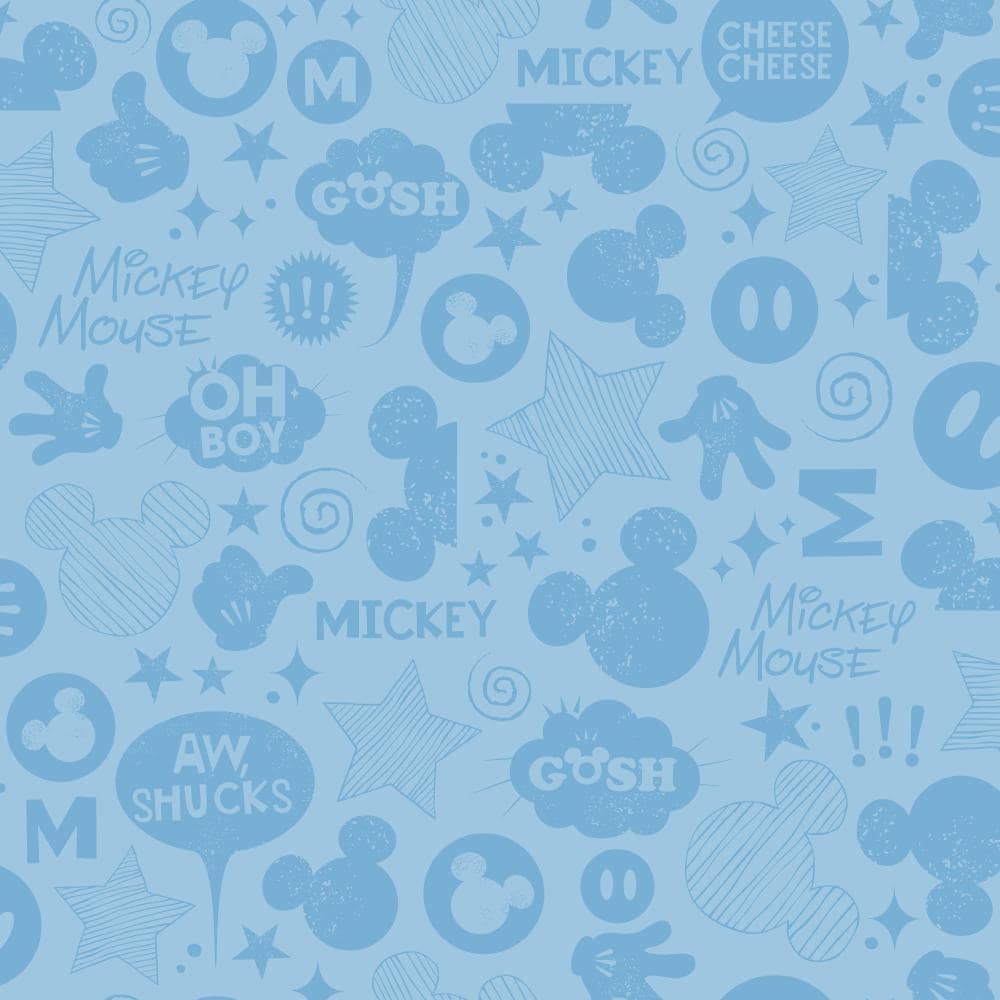 York Wallcoverings Disney Kids II 56-sq ft Blues Paper Abstract ...