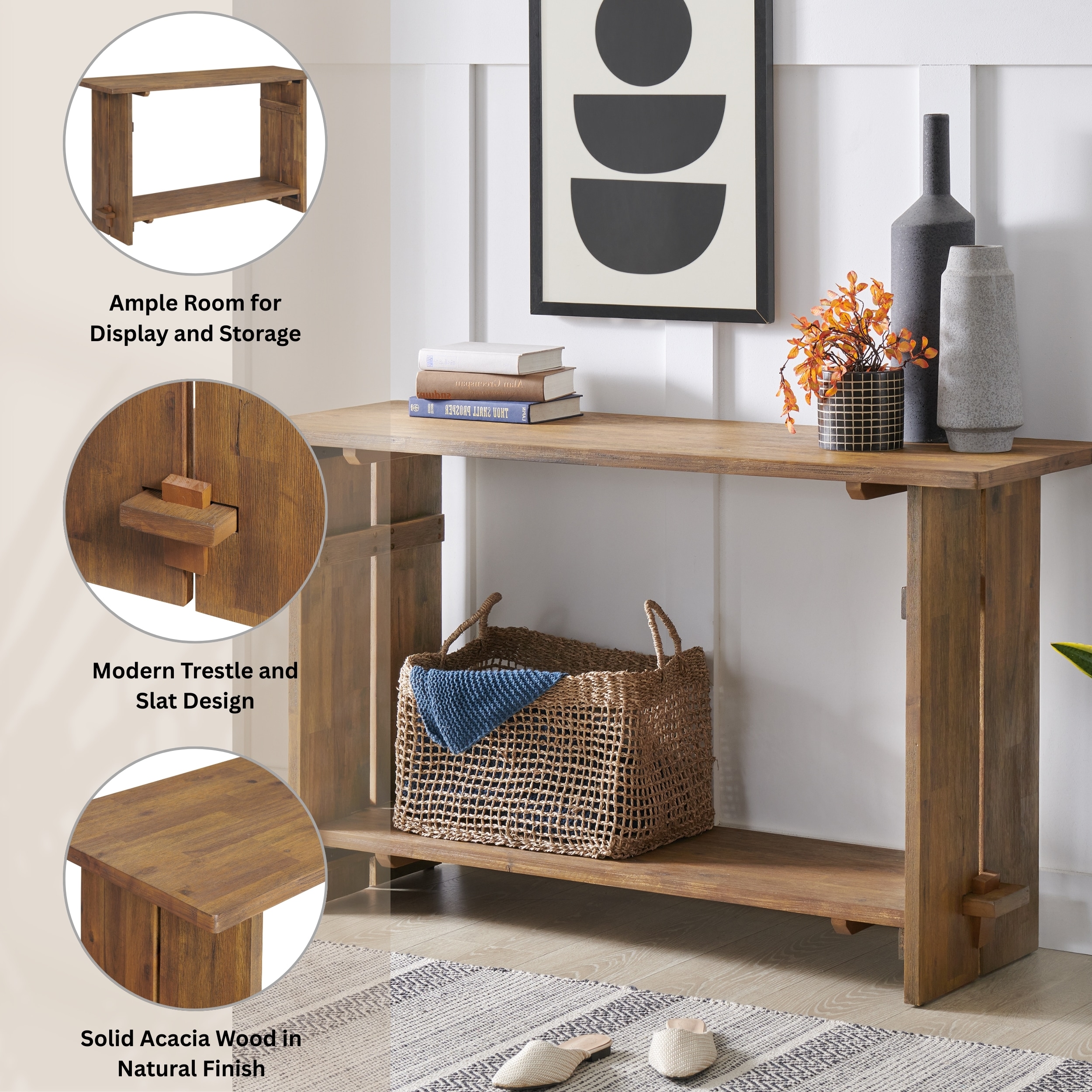 Alaterre Furniture ANTR1030 Console-Sofa-Tables - View #4