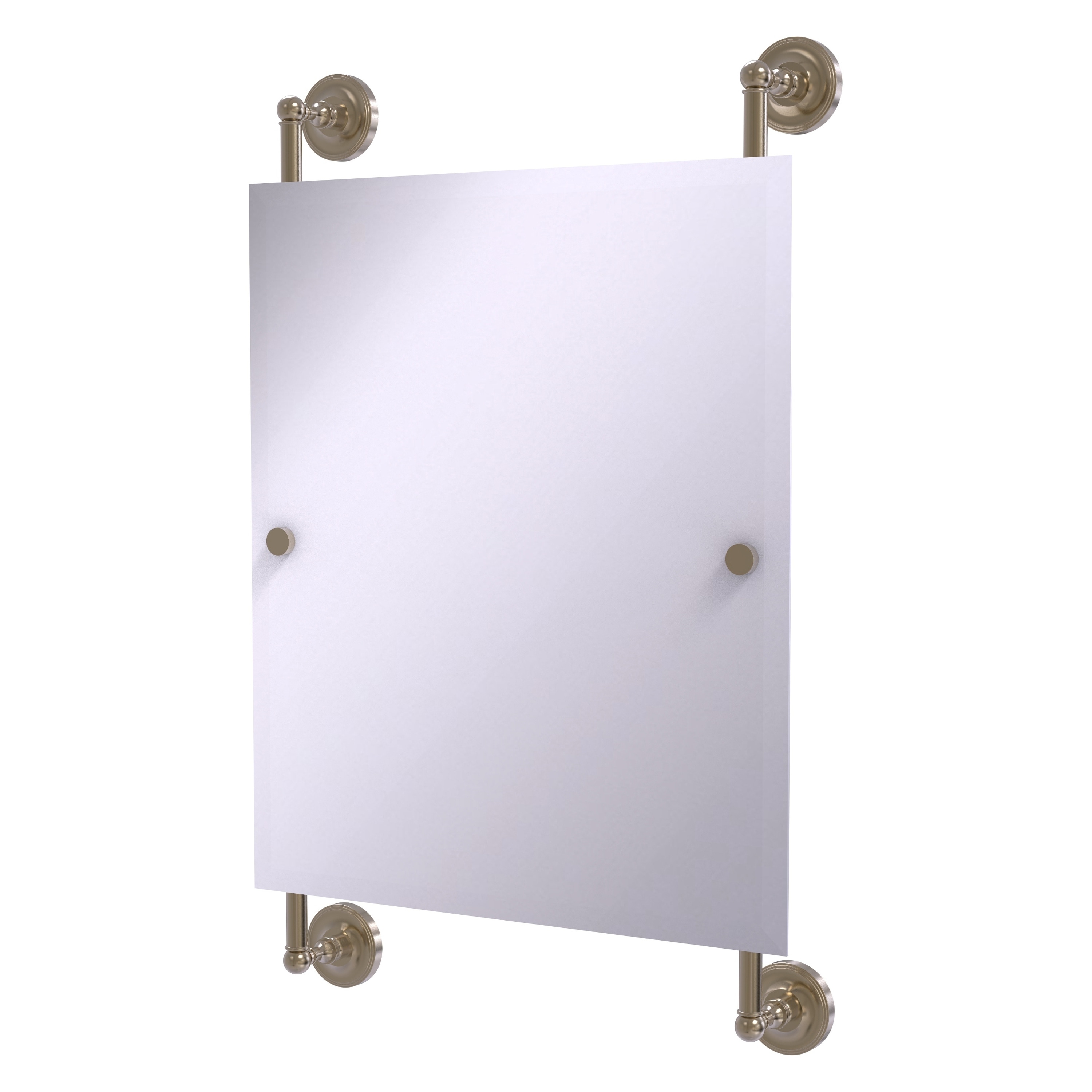 Allied Brass PR-27-92-PEW Prestige Regal 21-Inches x 33-Inches Beveled Frameless Rectangle Bathroom Vanity Mirror ( Antique Pewter )