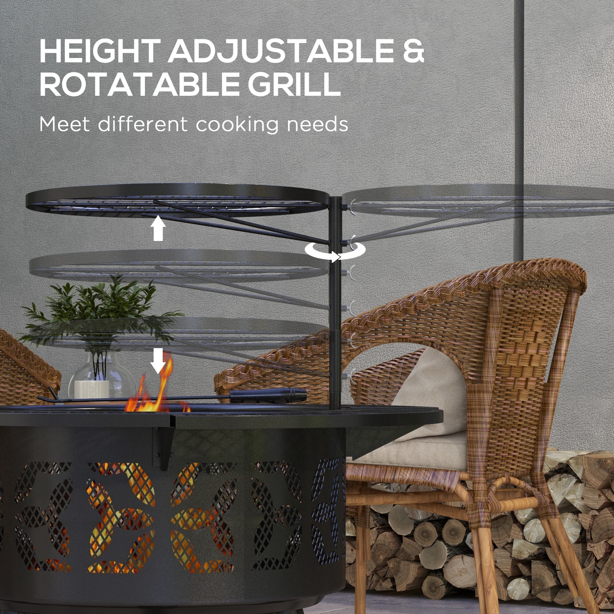 Maocao Hoom JL174298 Outdoor-Woodburning-Firepits - View #8