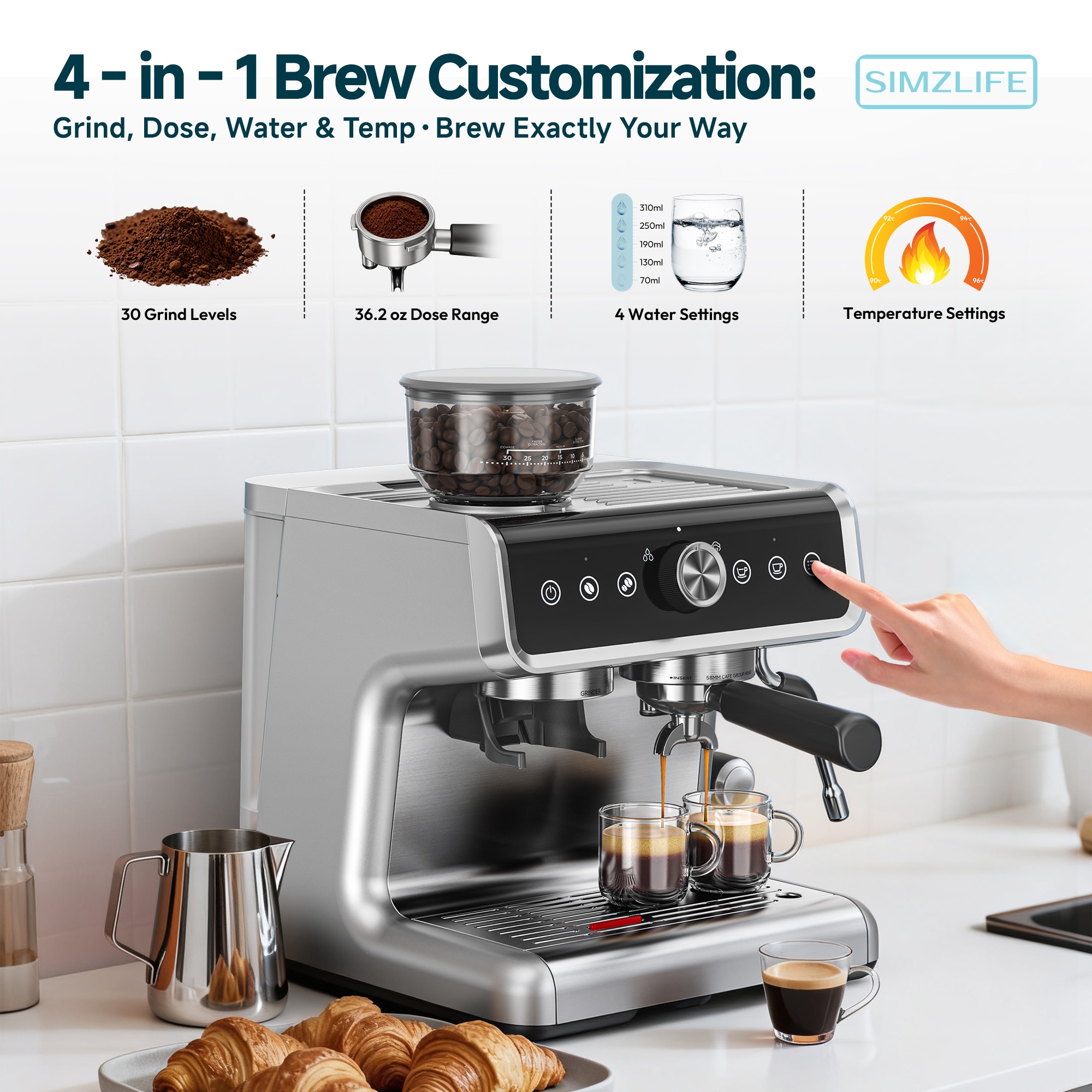 SIMZLIFE CM002-15ASI-S-LS-SC Coffee-Makers - View #2