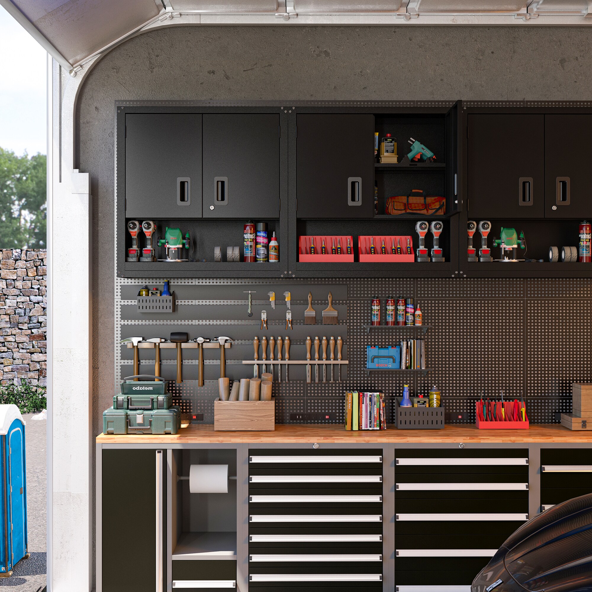 LOVMOR SF-Y-TPG-T-B-2P Garage-Cabinets - View #4