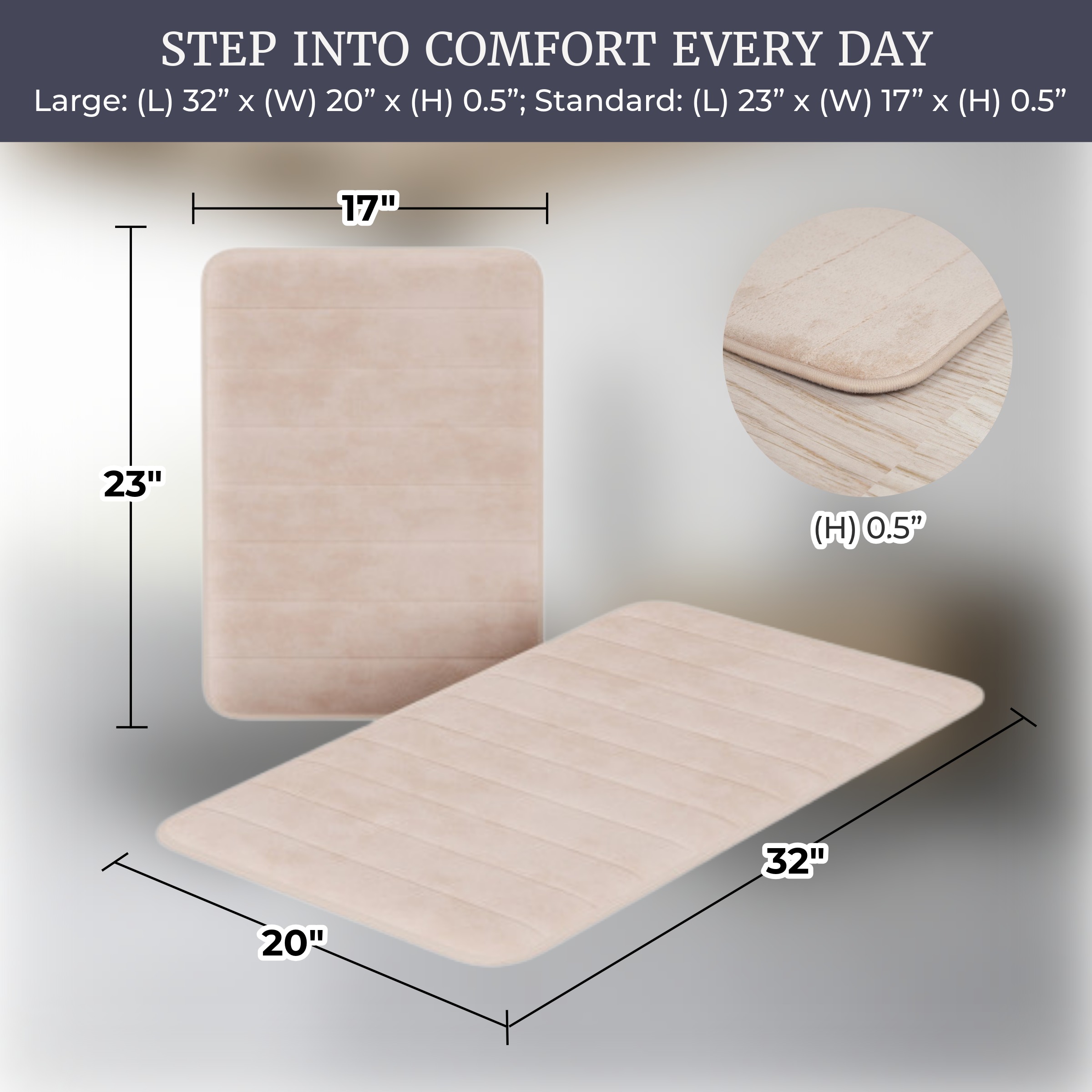 Hastings Home 883593RSD Bath-Rugs - View #3