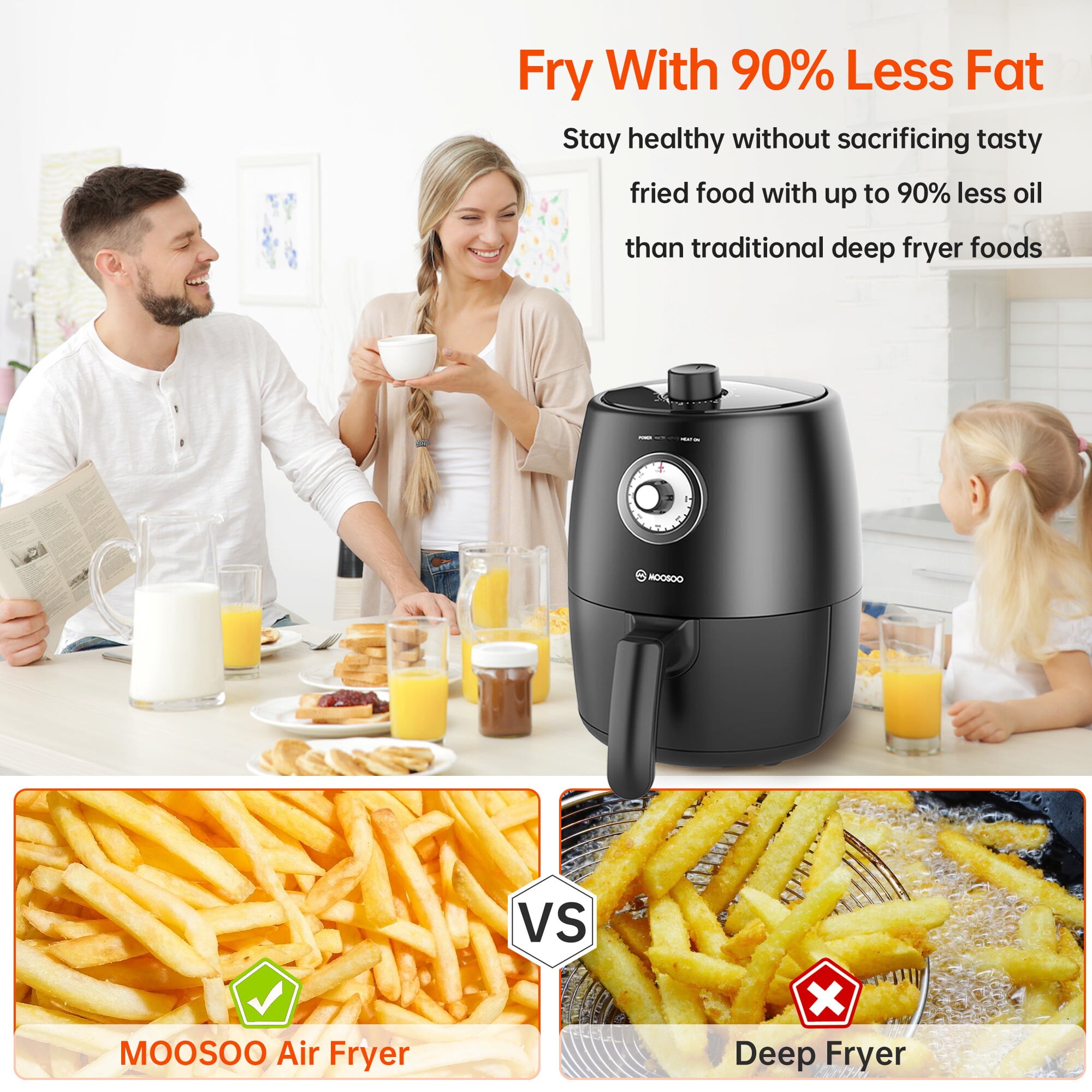 Instant Vortex Mini Air Fryer Black 2.0L - Chef's Complements