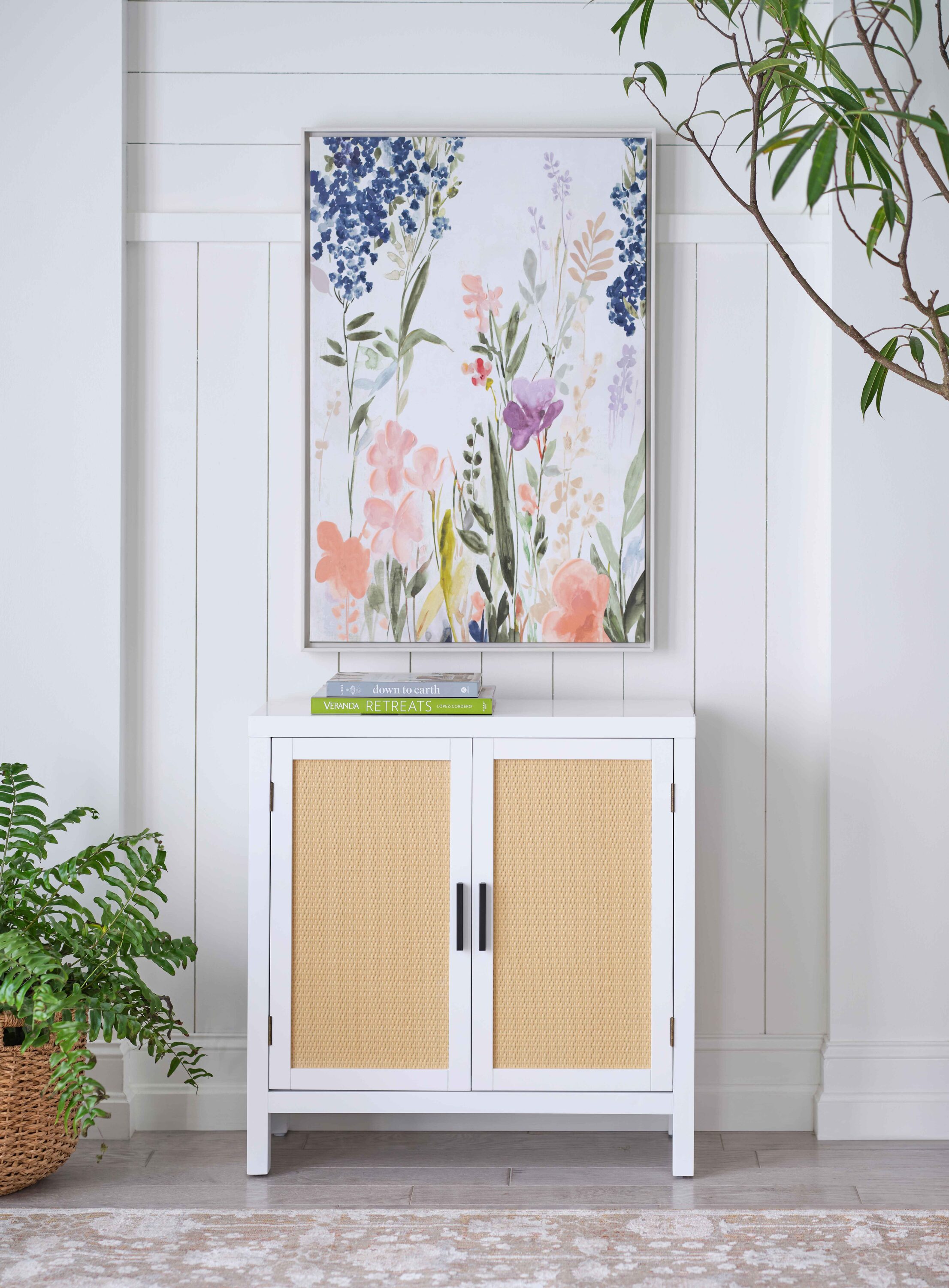 allen + roth AF101593LW White Accent Cabinet