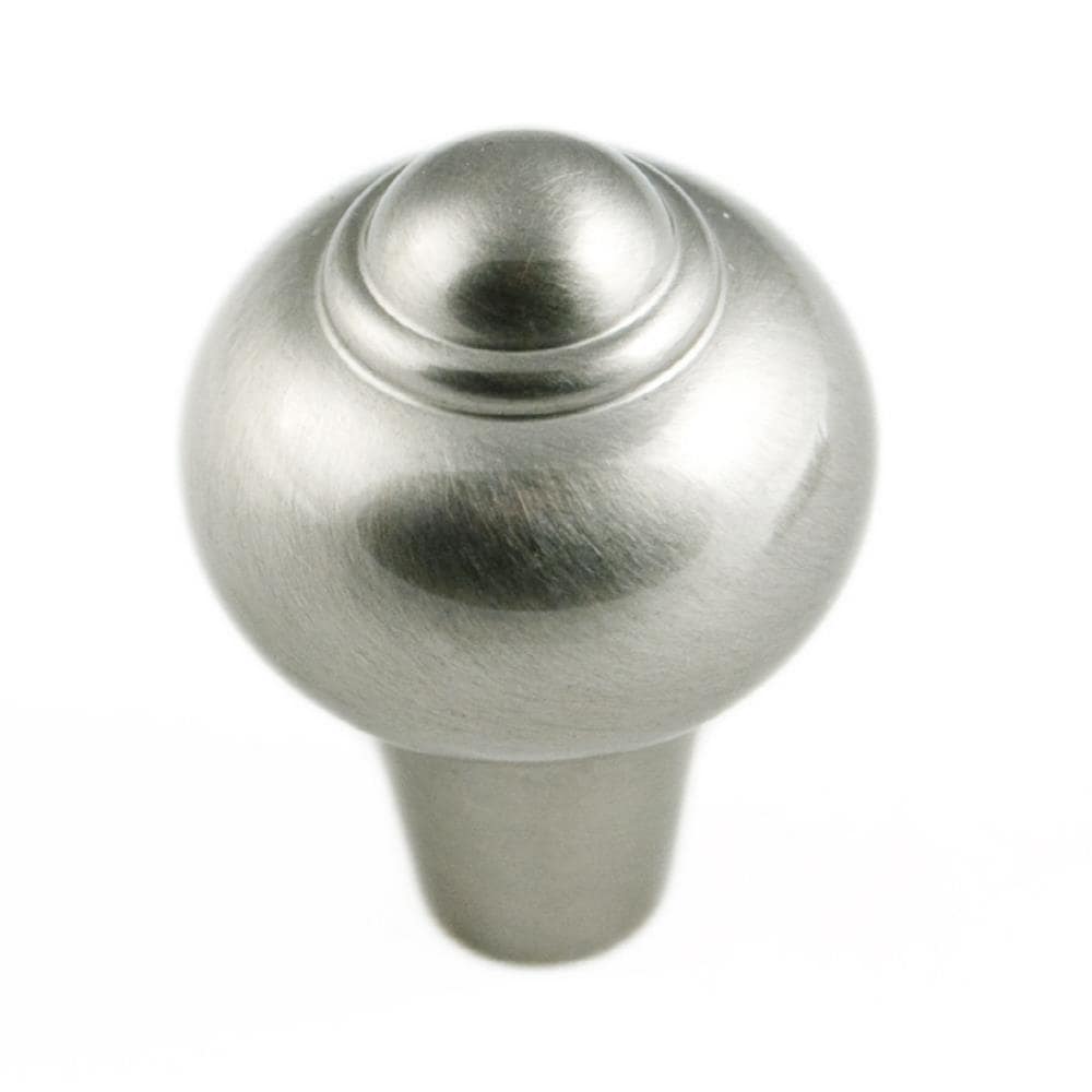 RK International CK 9306-P Satin nickel Round Transitional Cabinet Knob