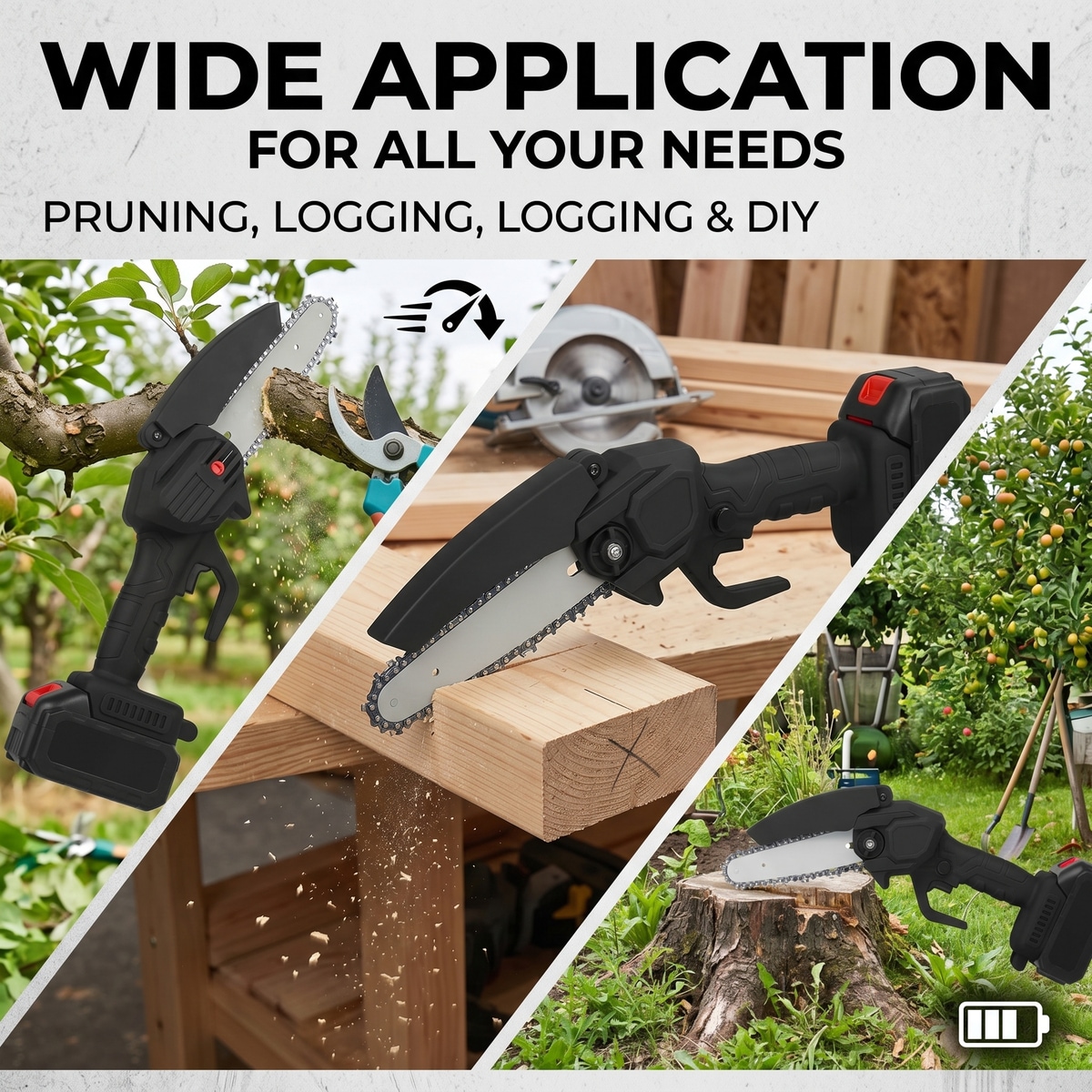 Loheer D0102HQEZ9Y Cordless-Chainsaw - View #5