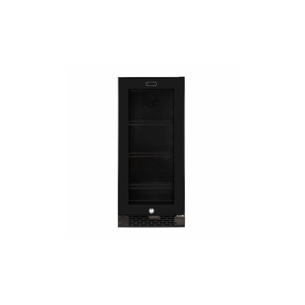 Whynter WNTR1153  BBR-801BG 3.4 cu ft. Built-in Glass 80 Can Beverage Refrigerator- Black