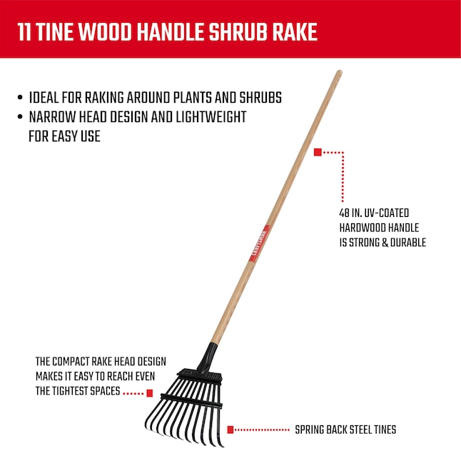 CRAFTSMAN 8-in Shrub Rake in the Lawn & Leaf Rakes department at Lowes.com