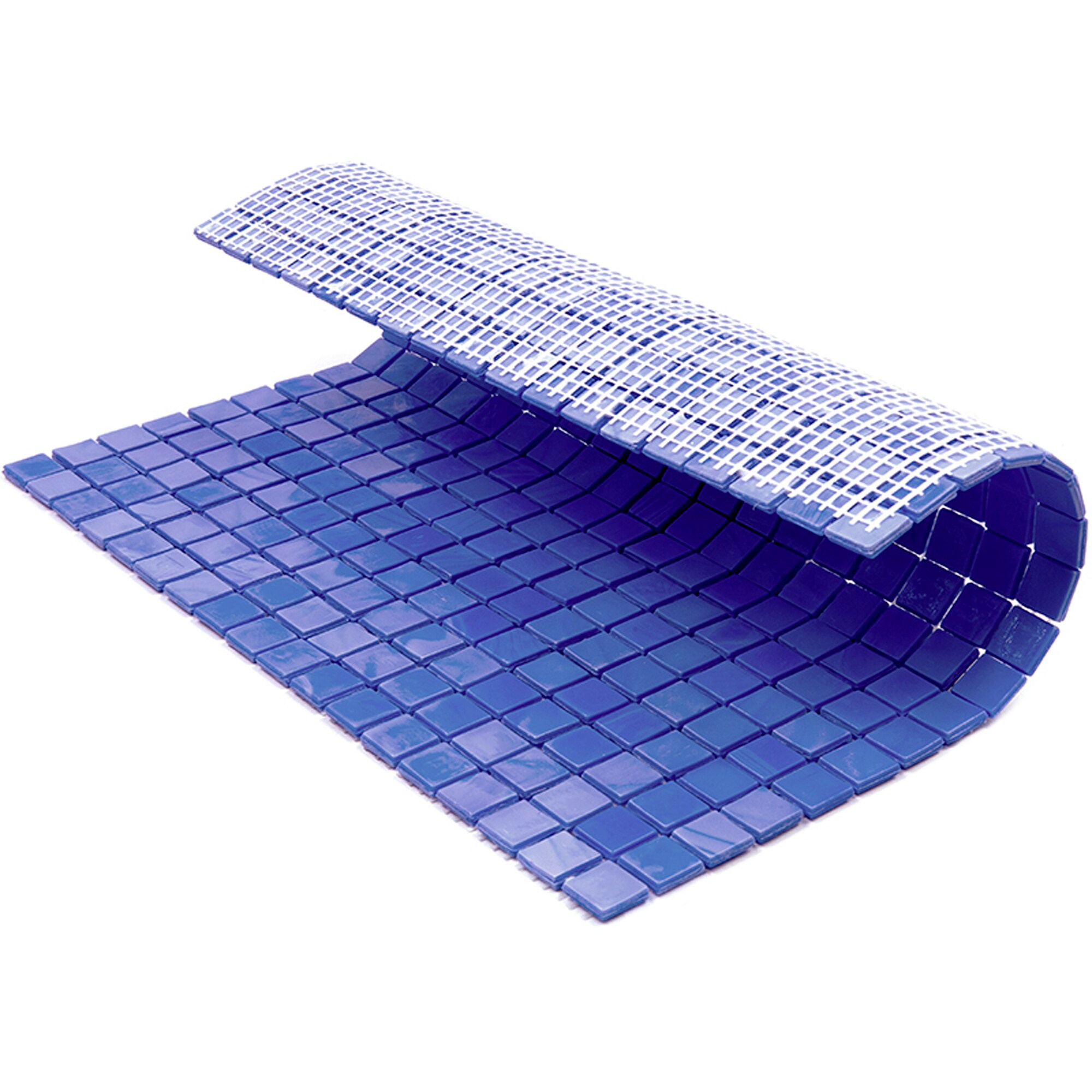 Neon Blue Glass Mosaic Wall and Floor Tile