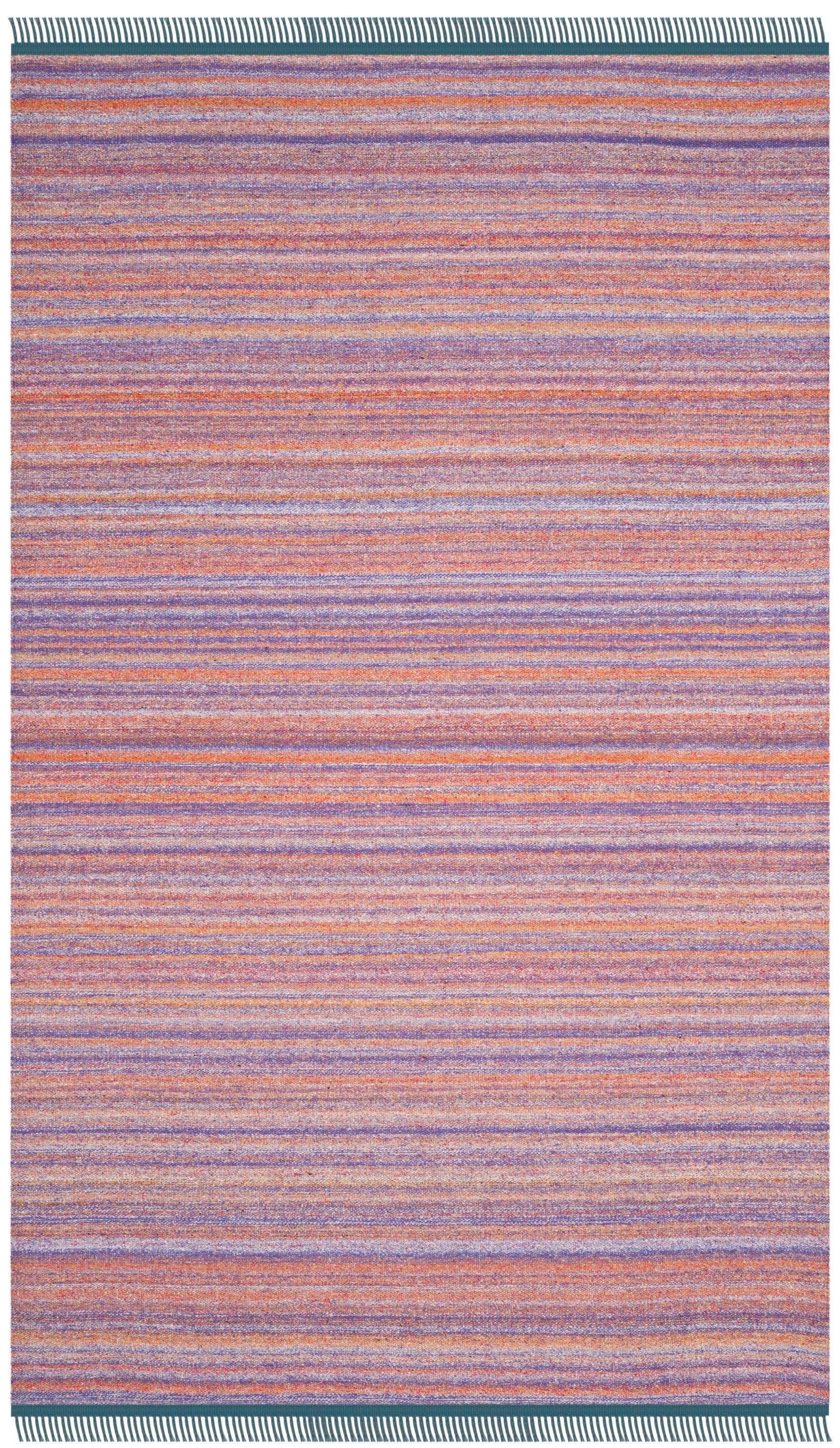 Safavieh KLM108D-5 Kilim Lainey 5 x 8 (ft) Synthetic Pink/Purple/Rust Rectangular Indoor Stripe Oriental Area rug
