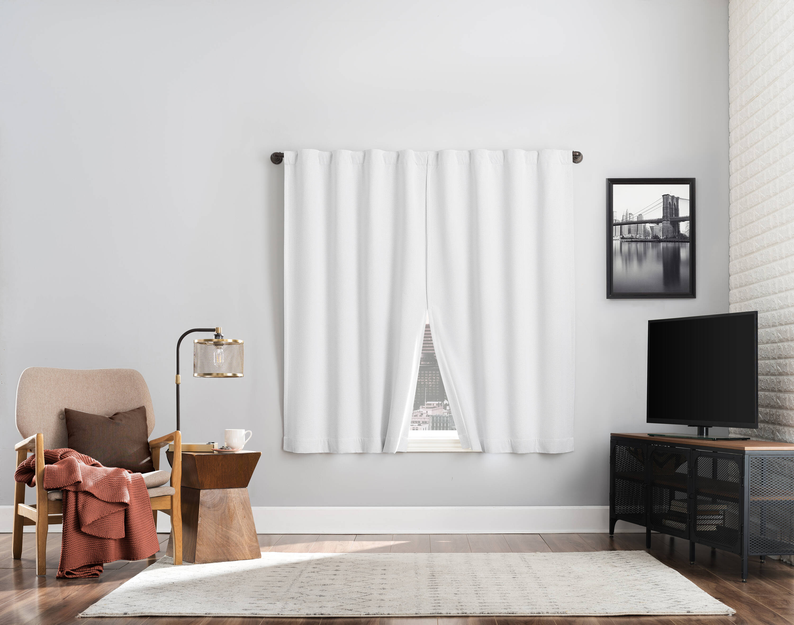 Sun Zero QUINBY 74X63 PEARL curtains - View #9