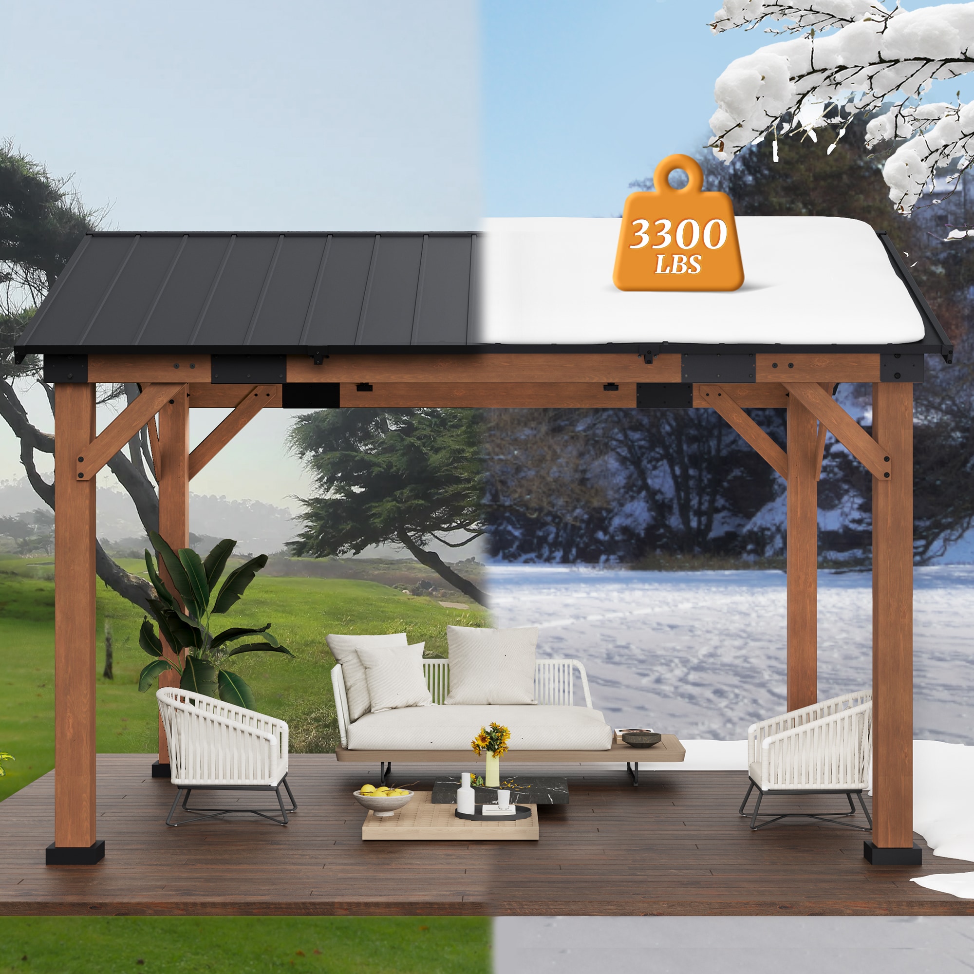Yurevna TL-014-2ALS Wood-Resin-Gazebos - View #7