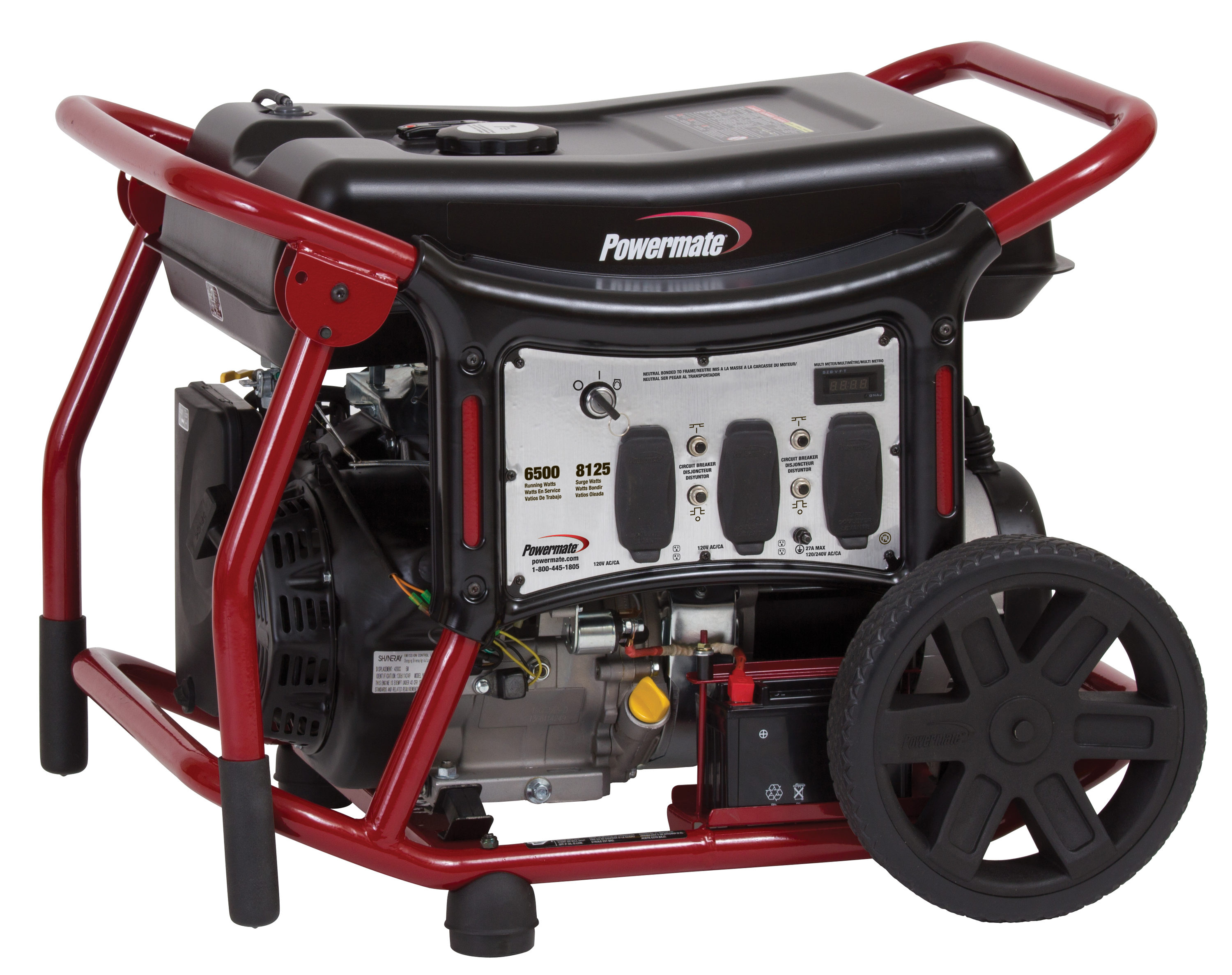 Powermate PM0146500 6500-Watt Gasoline Portable Generator