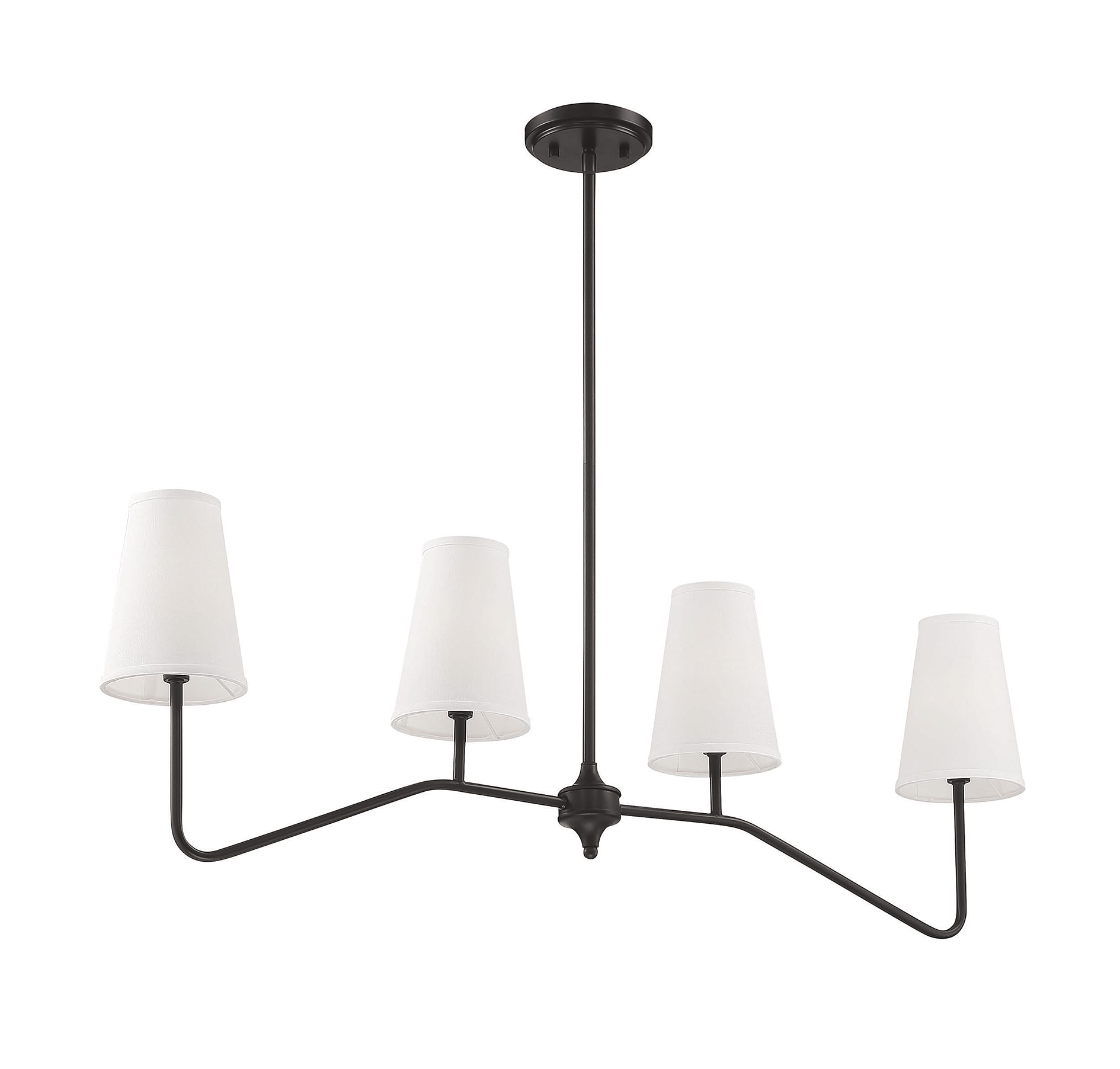 Meridian Lite Trends M10078ORB Meridian 4 -Light Brushed Bronze Modern/contemporary For Use in Bedrooms, Dining Rooms, Foyers, Kitchens, Living Rooms Chandelier
