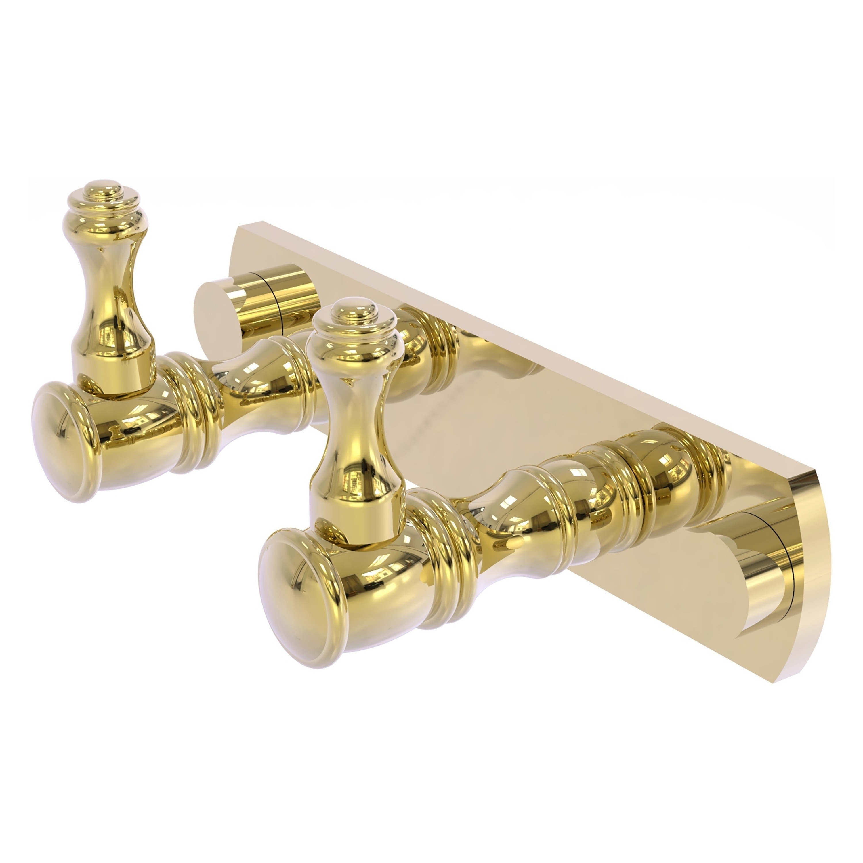 Allied Brass Carolina Unlacquered Brass Single-Hook Wall Mount Towel Hook  in the Towel Hooks department at