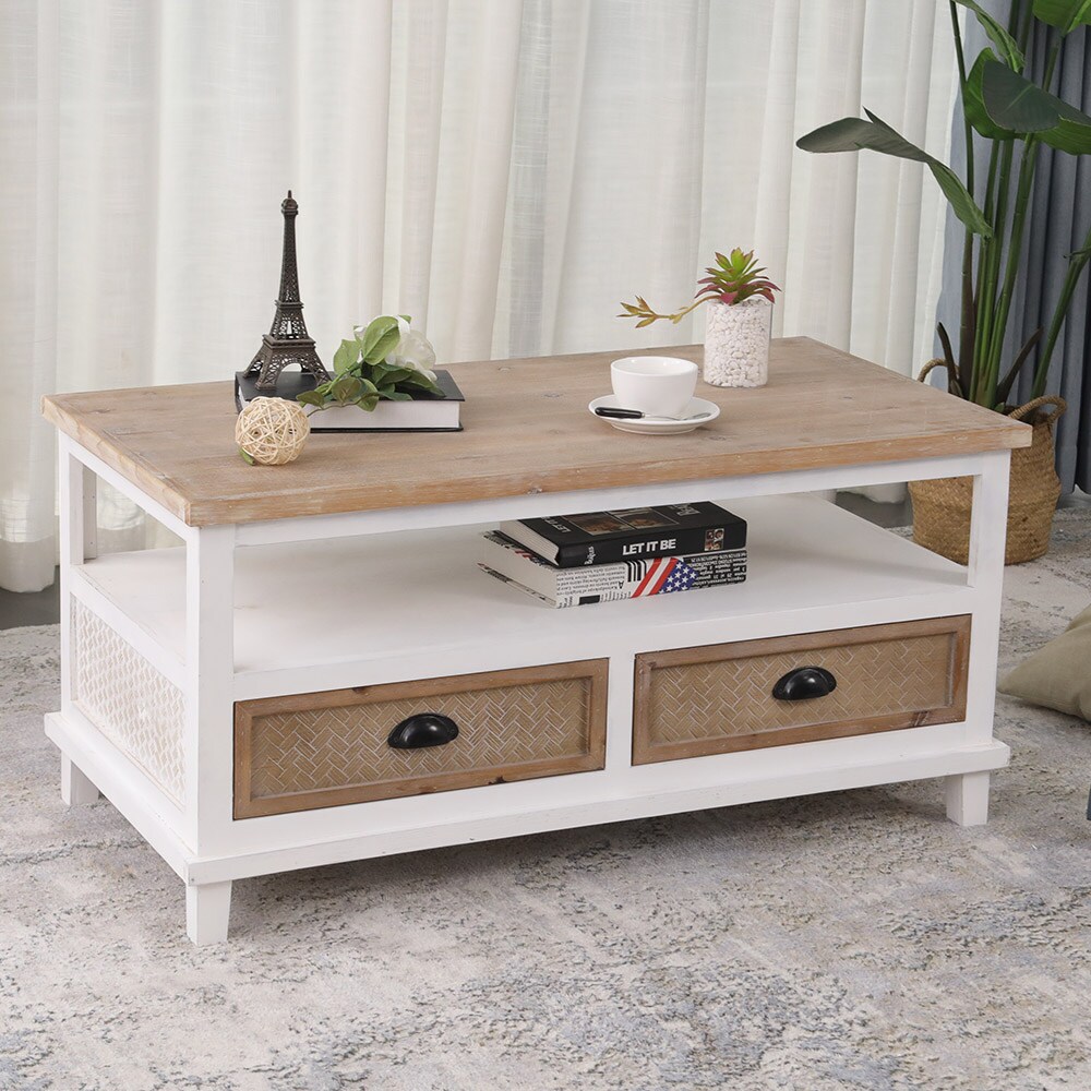 CASAINC WF-A65-LA Coffee table Wood Modern Coffee Table with Storage