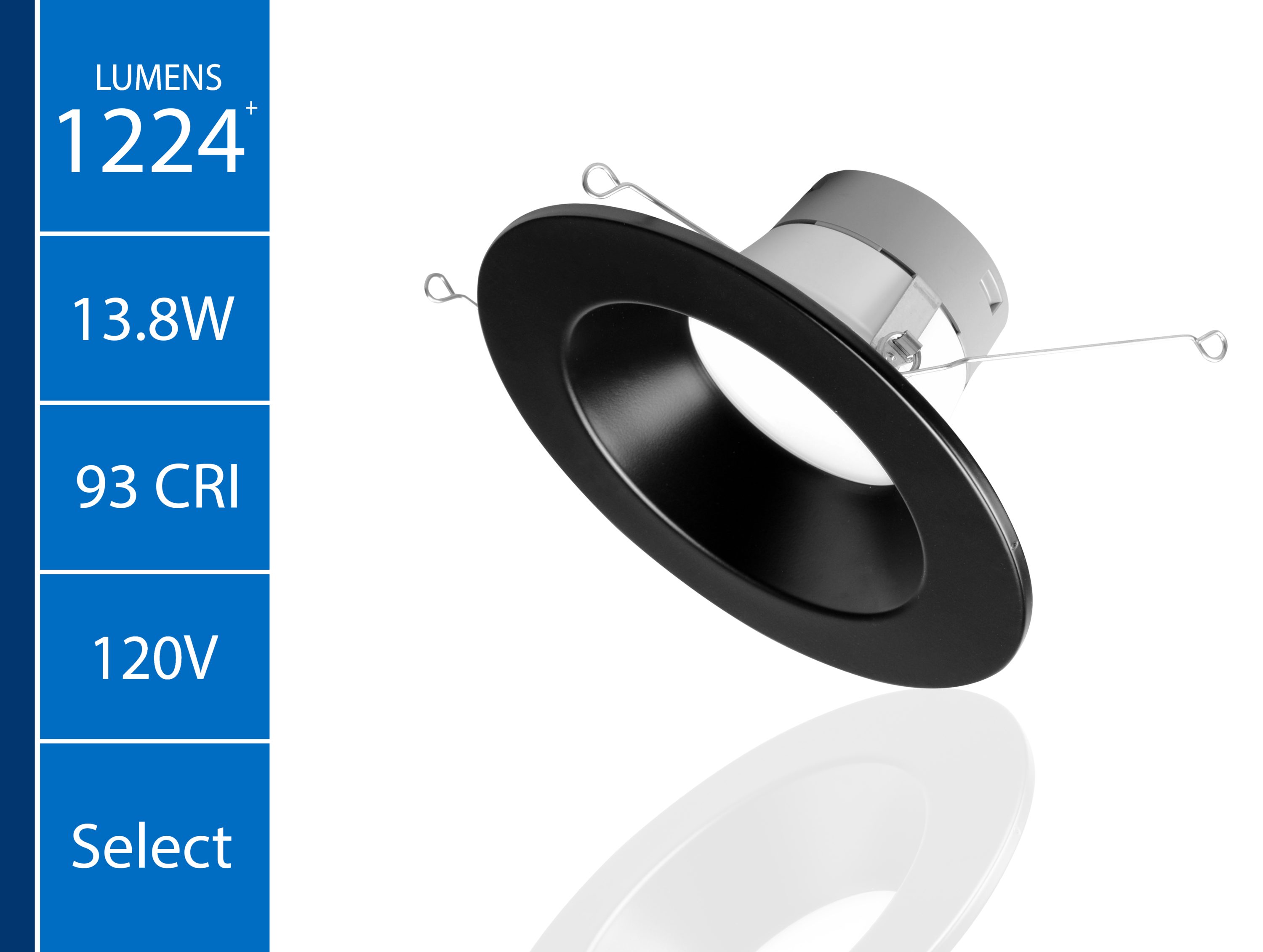 Nicor Lighting DLR56612120SBK Led-Retrofit-Downlight - View #2