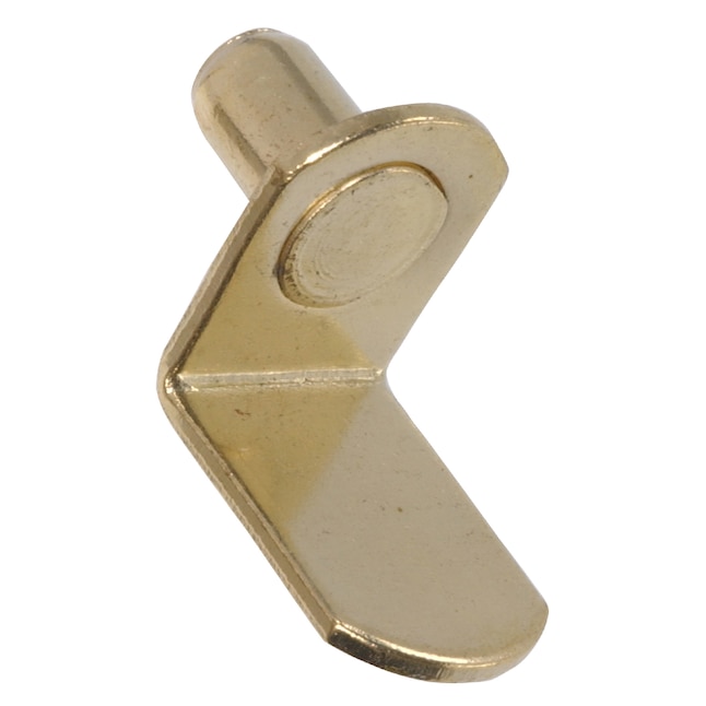Hillman 1.125-in L x 0.5-in W x 0.75-in D Brass Shelf Pins (20