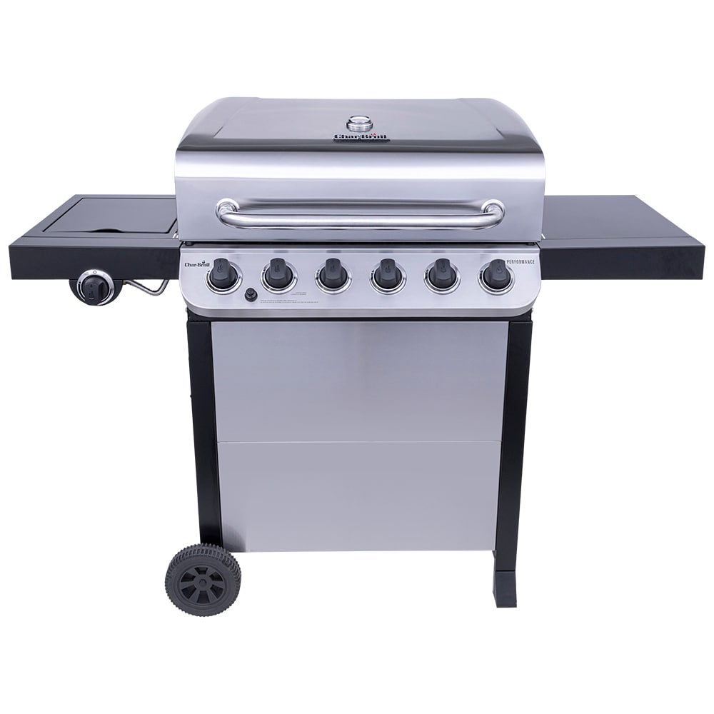 Char Broil Performance Black and Stainless 6 Burner Liquid Propane