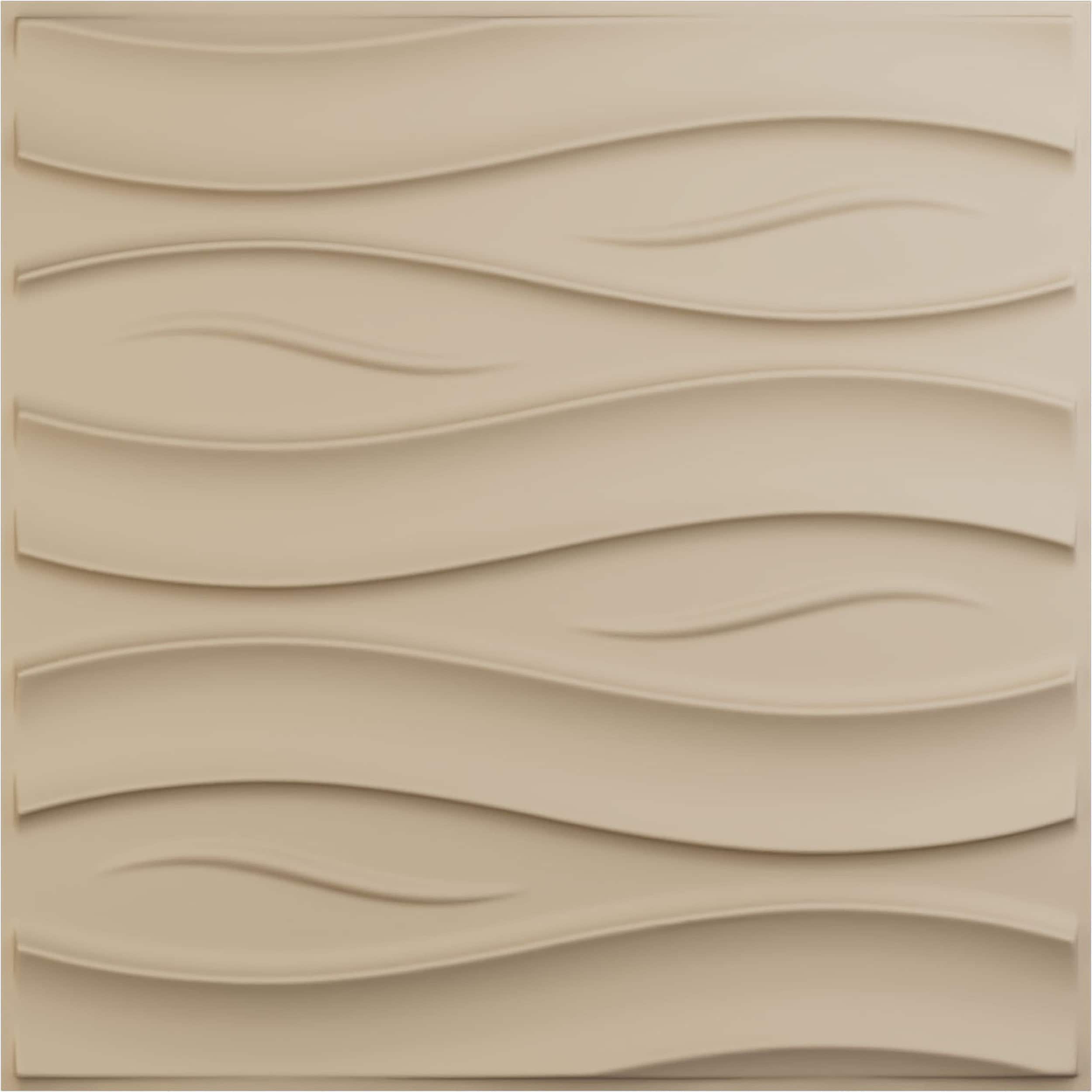 Ekena Millwork WP20X20SSGBE-CASE-12 19-5/8-in x 19-5/8-in Embossed Paintable/Stainable Brown/Tan PVC Wall Panel ( 12 -Pack, Covers 32.04-sq ft )