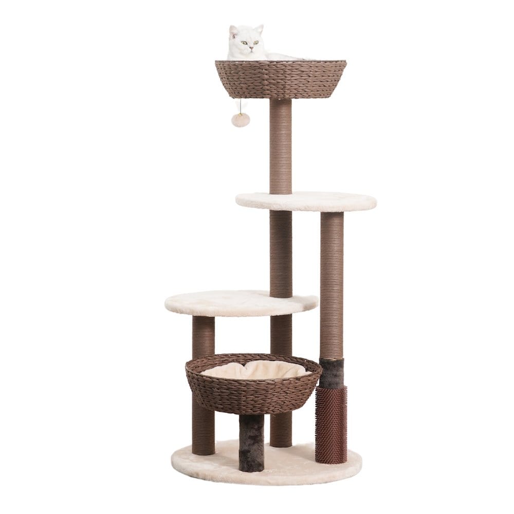 PetPals 49 in Pharoah Cat Tree Brown #PP210335