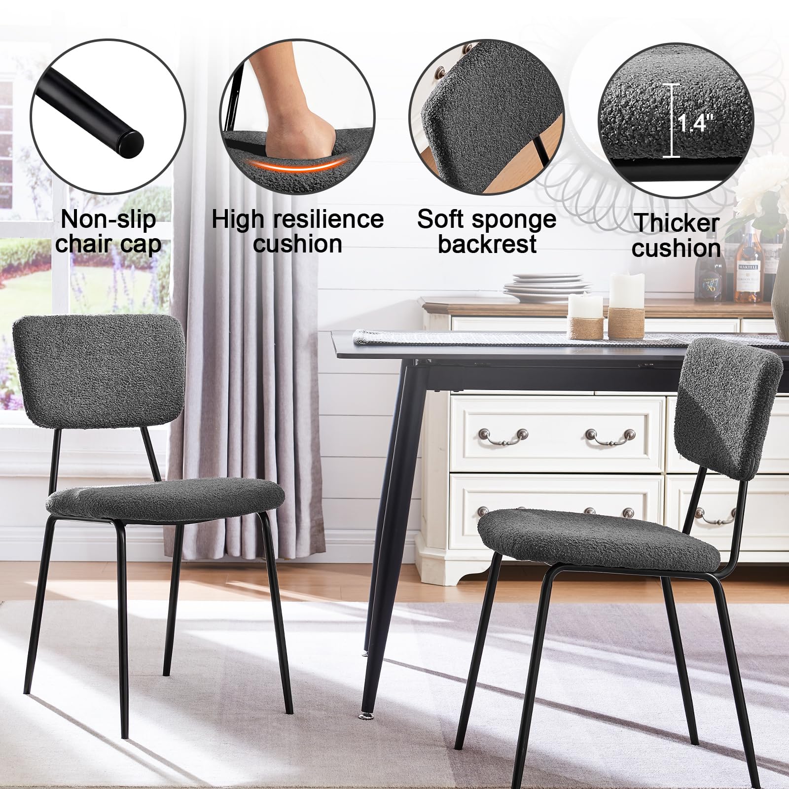 LTMATE LSADC0001GY Dining-Chairs - View #5