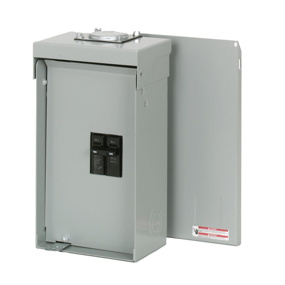 Eaton BR2100BRP Type BR 100-Amp 2-Spaces 2-Circuit Outdoor Main Breaker Load Center