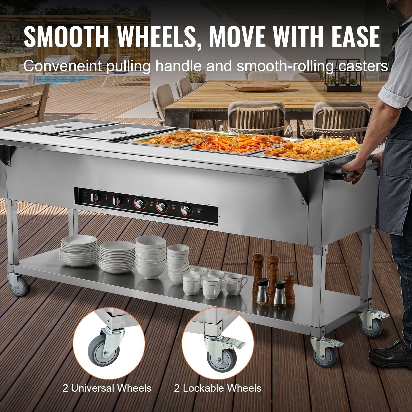 VEVOR SCSPZQZWGSS503253V4 Buffet-Servers - View #5