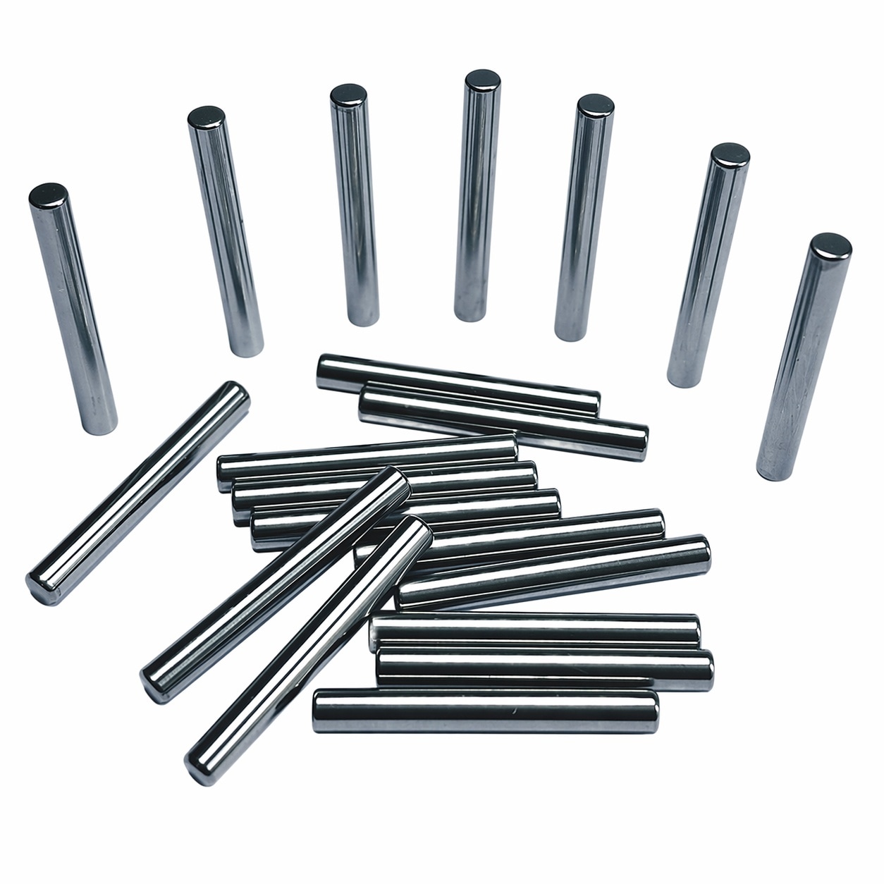Aoibox 1 8 in x 1 in Alloy Steel Dowel Pins for Shelving and Furniture Assembly 20 Pack with Chamfered Ends #LAB9MTPN