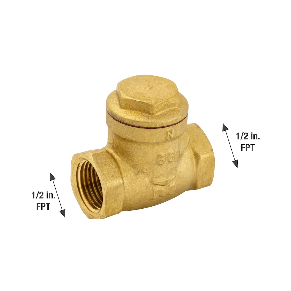 American Valve G31 1 Lead-Free Brass Swing Check Valve with FIP Threaded Ends 1