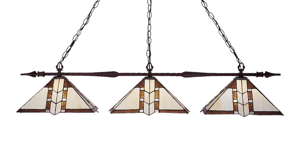 Z-Lite 99103BRZ-Z14-608 Aztec Bronze Standard Pool Table Lighting