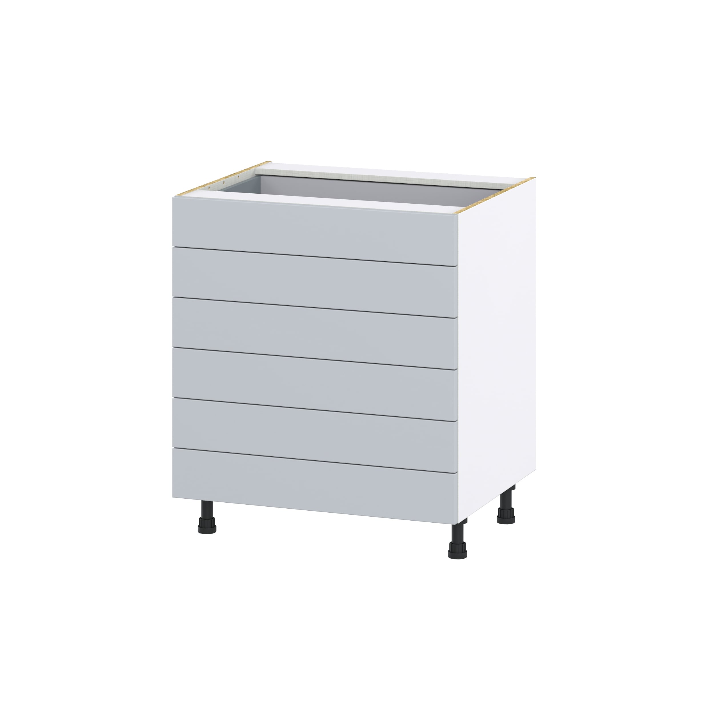 Hugo&Borg Charlesberg 30-in W x 34.5-in H x 24-in D Gray 2-Drawer Base Fully Assembled Cabinet