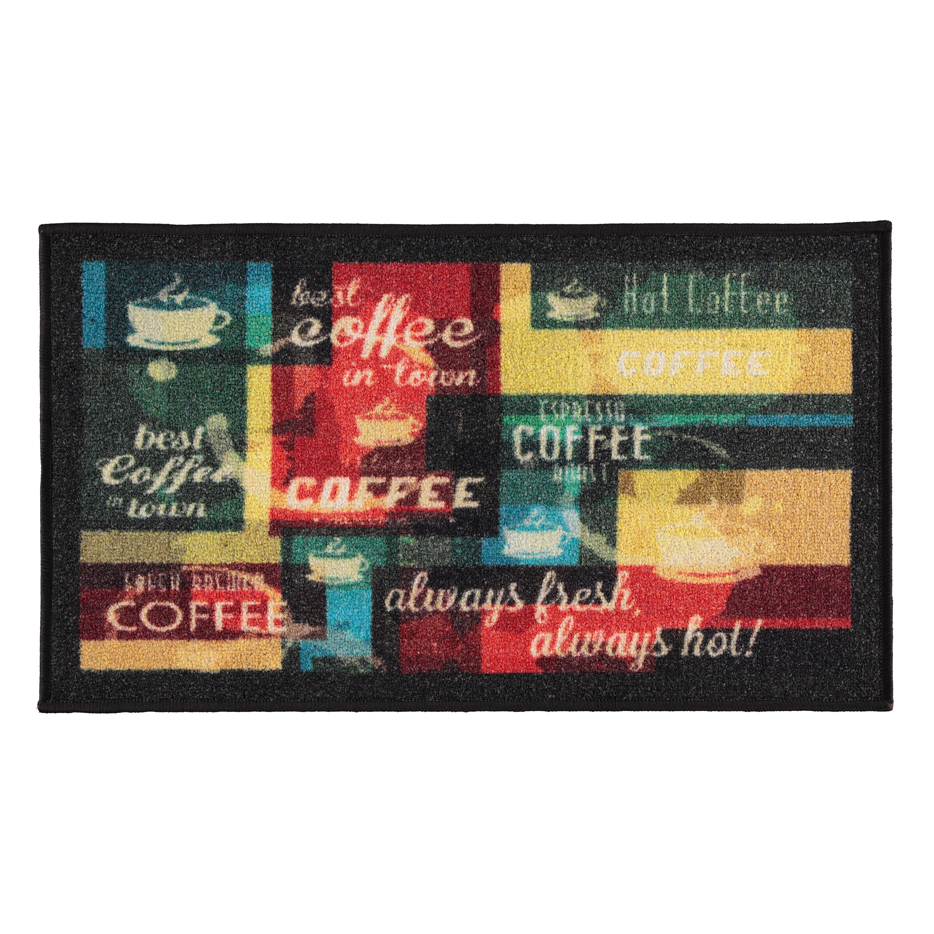 Kitchen Rugs 2 Piece, Modern Abstract Design Anti Fatigue Memory