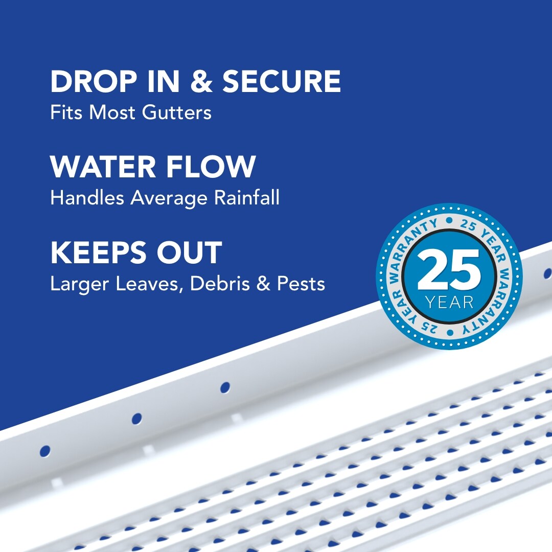 Ado Products 5 in. x 4 ft. EZ Smooth Flow Gutter Cover (50-Pack)