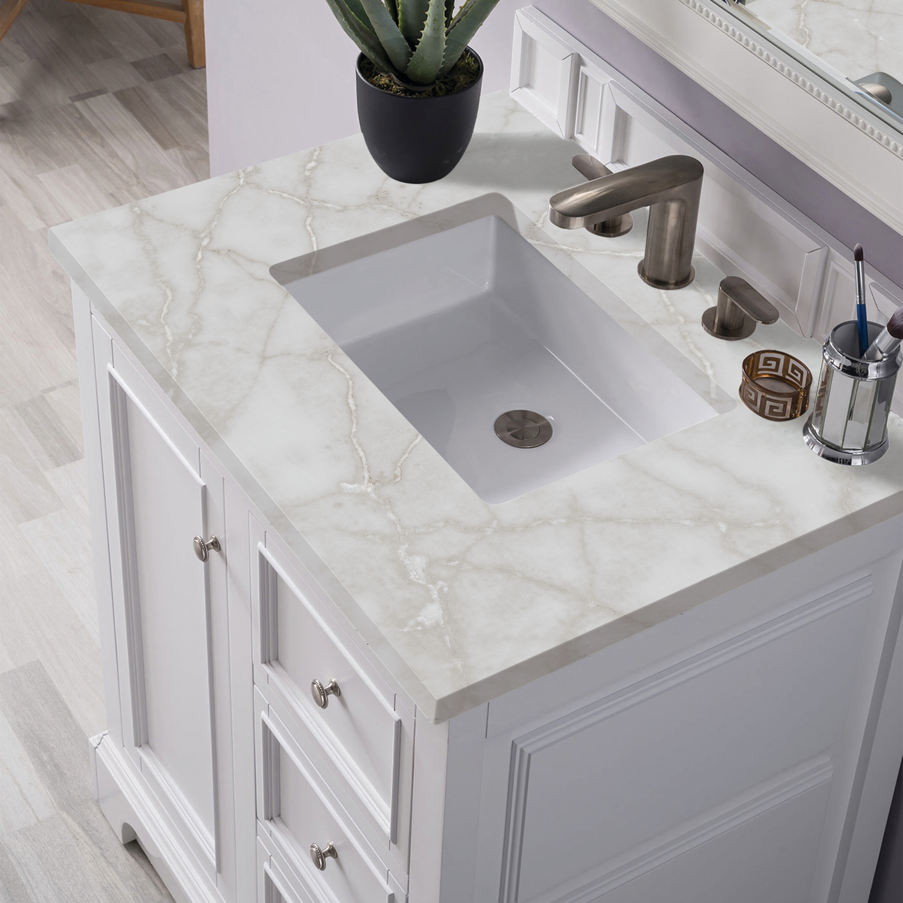 James Martin Vanities 825-V30-BW-3VSL Bath-Vanity-Combo - View #5