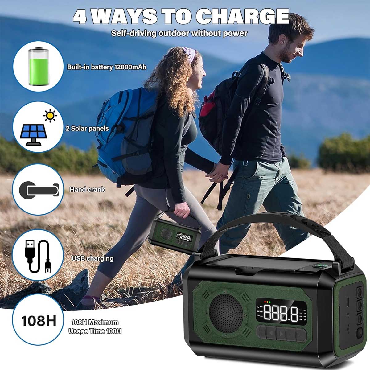 Aoibox LAWR0917042 Weather-Radio - View #5
