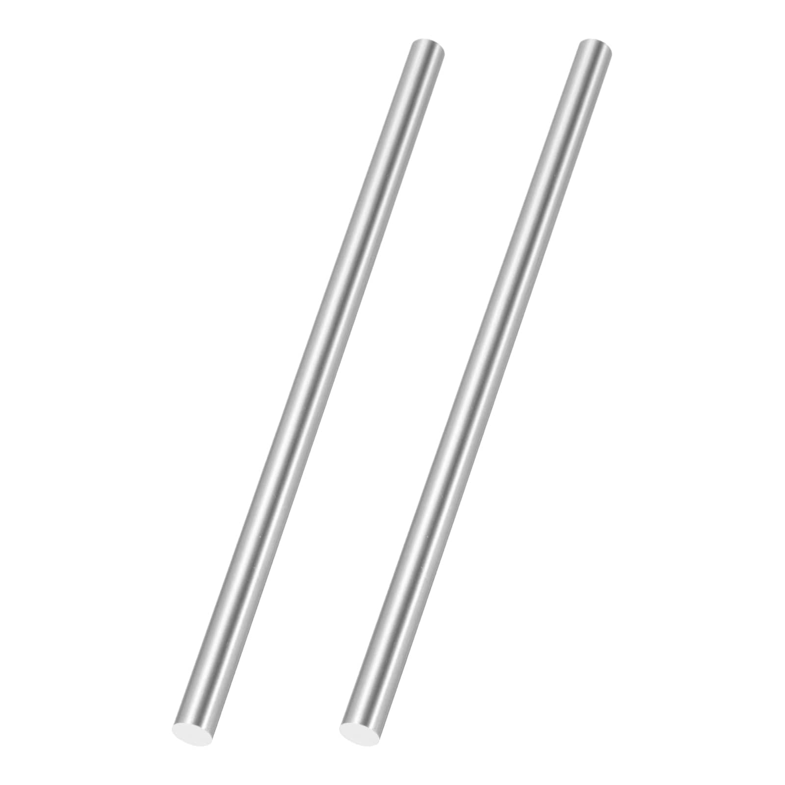 Unique Bargains 2pcs Round Steel Rod 8mm Diameter HSS Lathe Bar Stock ...