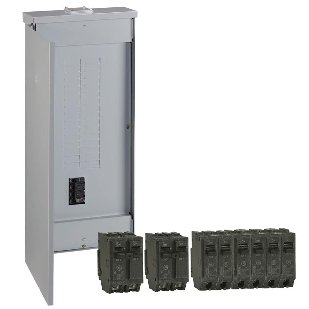 GE TM3215RCU1K PowerMark Gold 150-Amp 32-Spaces 32-Circuit Outdoor Main Breaker Load Center (Value Pack)