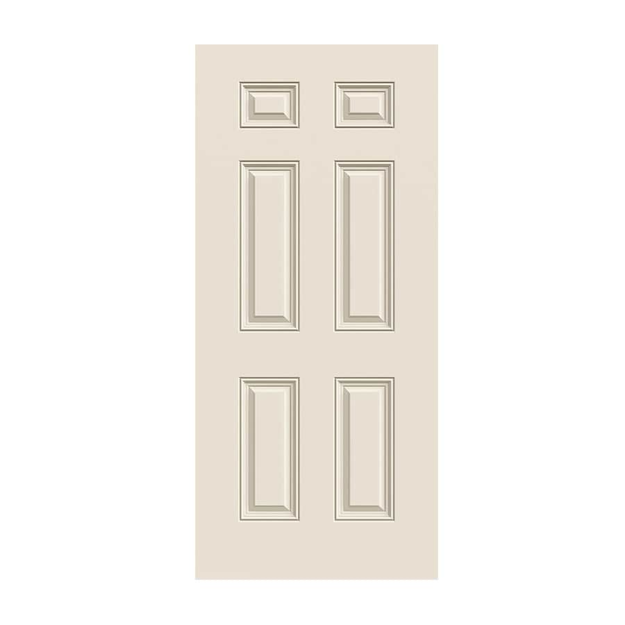 JELD-WEN 32-in x 80-in Steel Left-Hand Inswing Primed Slab Front Door ...