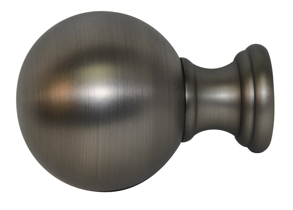 Roth 2 Finials Brushed Pewter Finish #0773154 Allen 