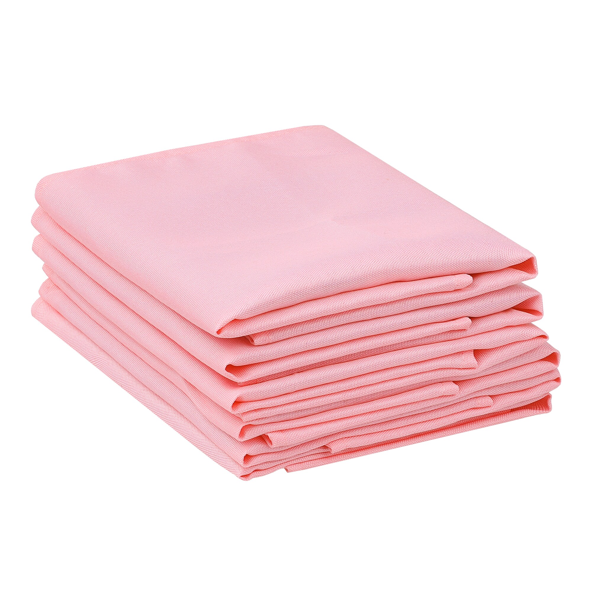 Unique Bargains 6pcs Polyester Napkins Good Choice of Napkins for Wedding Restaurant Cocktail Party 18x18 Inch Pink #S25120800UX5343