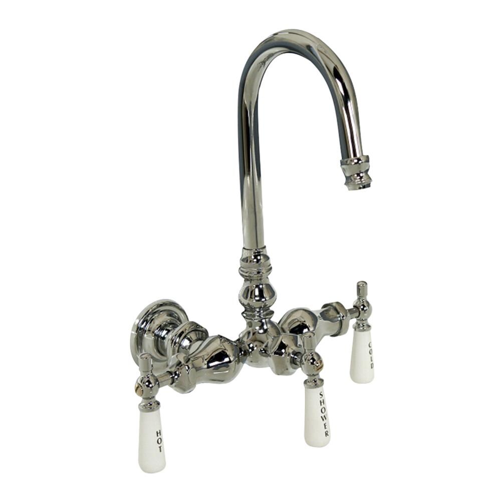 Barclay 4000-PL-CP Polished chrome 3-handle Sold separately Bathtub and shower Faucet with Valve