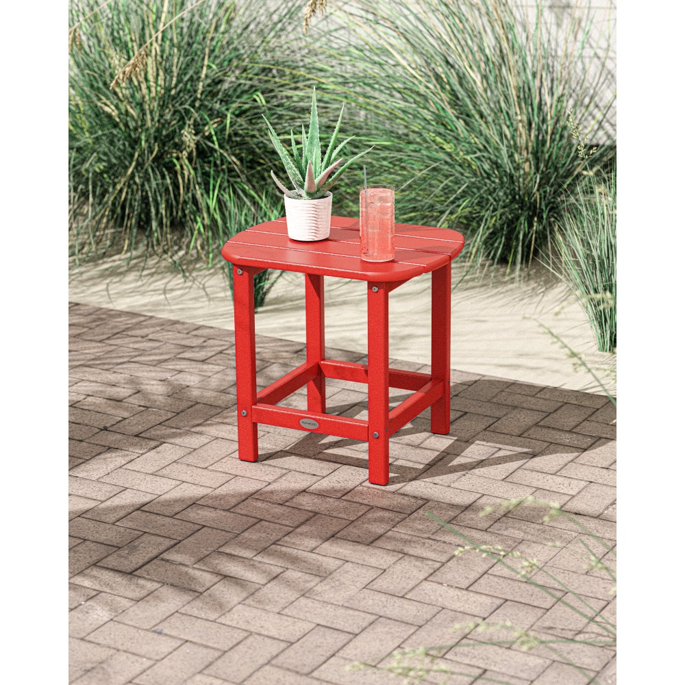 Sunset Red 18" POLYWOOD Outdoor Side Table