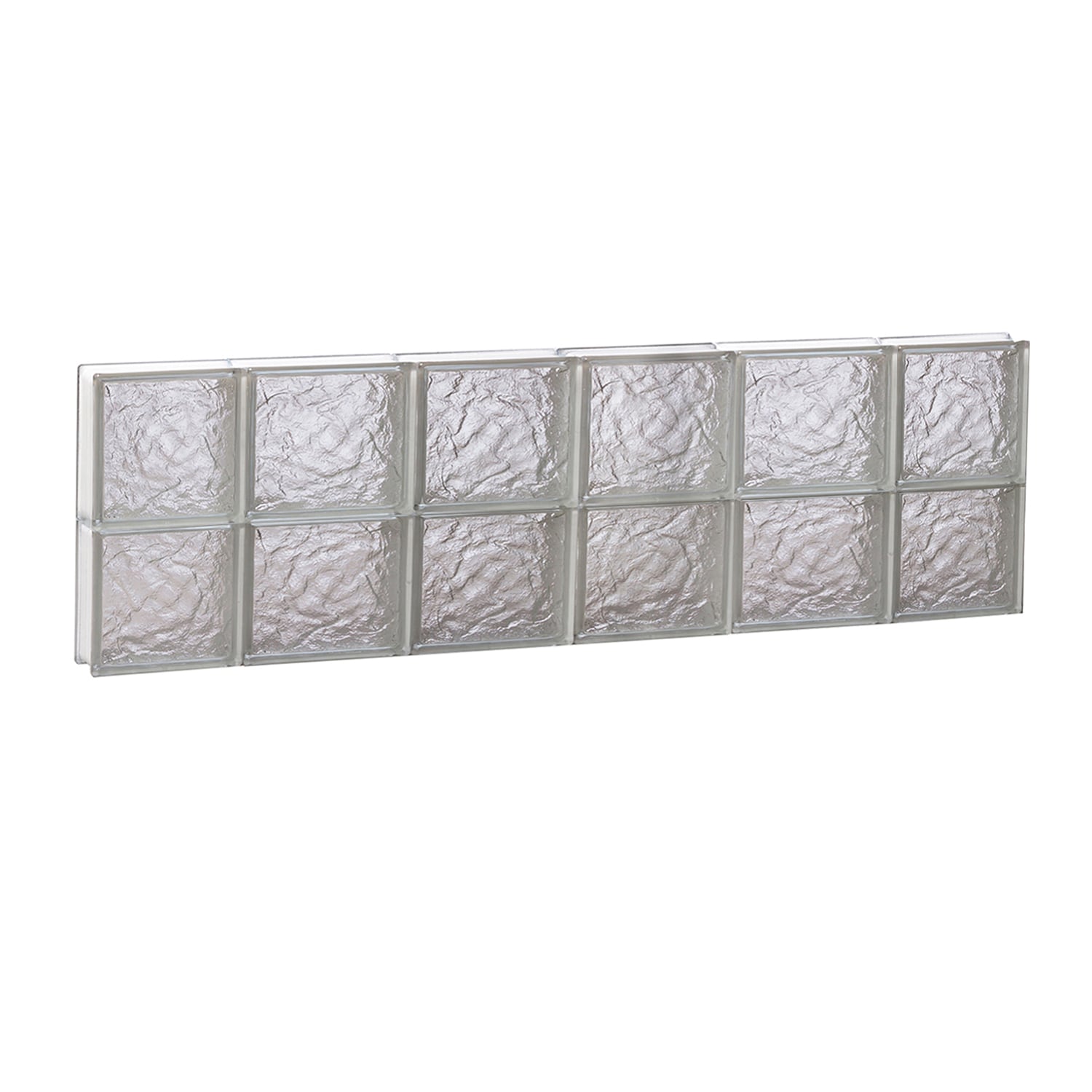 REDI2SET S4412IS Ice Glass 42-1/2-in x 11-1/2-in Frameless Replacement Glass Block Window